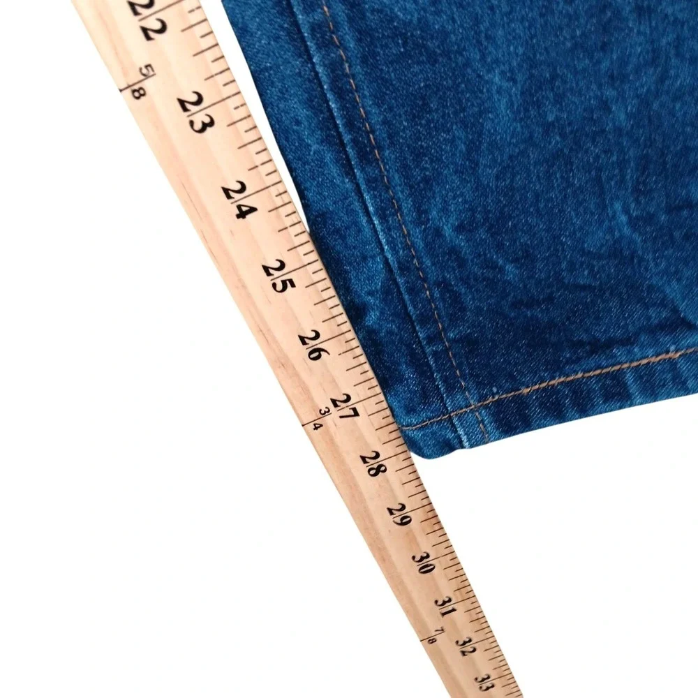 Wrangler 47MWZ Jeans Mens 32x28 (Tag 34x30) Blue Regular Fit Suspender Buttons